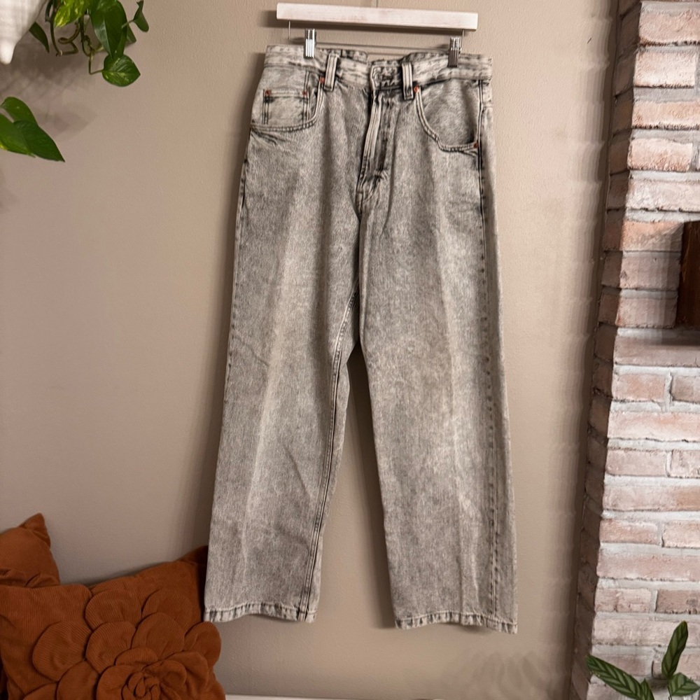 Zara Gray Relaxed Men Jeans